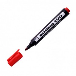 Marcador Edding 100 rojo