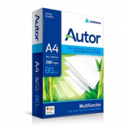 Resma Autor A4, 80g. 250 hojas